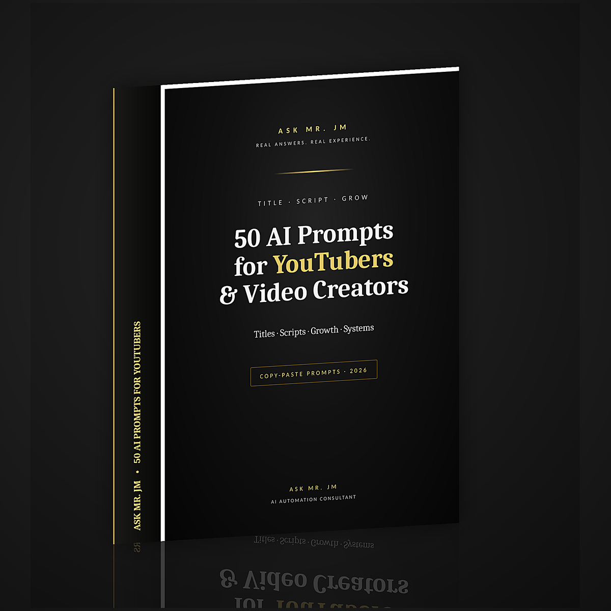 50 Copy-Paste AI Prompts for YouTubers & Video Creators