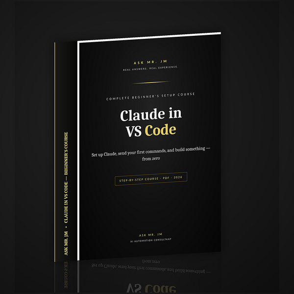 Claude in VS Code — The Complete Beginner's Setup Course
