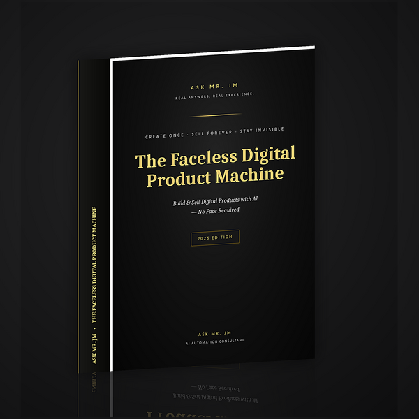Free: Faceless Digital Product Machine — Build & Sell with AI